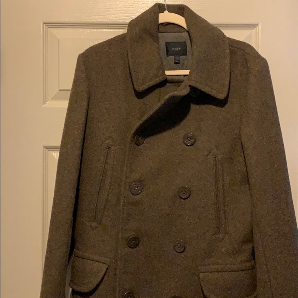 Men’s Army Green JCrew Peacoat
